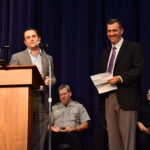 Cardinal and Hagood on stage
